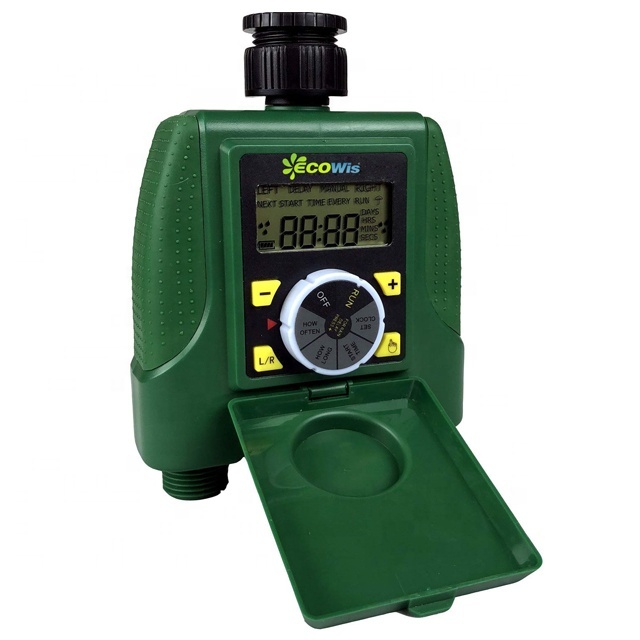 Outdoor Waterproof Electronic Digital Water Timer Programmable Dual 2 Outlet Automatic On Off Water Faucet Hose Timer
