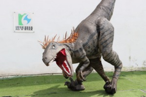 Disfraz <span class=keywords><strong>de</strong></span> Dinosaurio Realista Personalizado, Velociraptor Peludo con Patas Expuestas, para Adultos, Uso en Interiores/Exteriores, Parque <span class=keywords><strong>de</strong></span> Aventuras - Product Image 2
