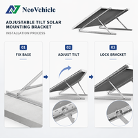 Support de montage solaire pour véhicule en aluminium NeoVehicle Jiangsu 6005-T5, finition anodisée, anti-corrosion, installation facile