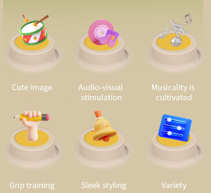 Éducation de la petite enfance tambour à main bébé jouets éducatifs intérieur et extérieur mâle jouer Instrument de <span class=keywords><strong>Percussion</strong></span> - Product Image 6