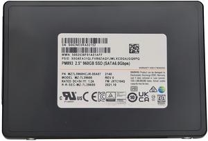PM893 960GB 2.5 นิ้ว SATA โซลิดสเตทไดรฟ์ SSD 6Gbps หน่วยความจำภายในสำหรับเซิร์ฟเวอร์องค์กร MZ7L3960HCJR-00B7C SSD - Product Image 2