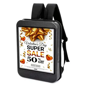 Tùy Chỉnh 21.5-Inch Độ Nét Cao LCD Quảng Cáo Ba Lô Kỹ Thuật Số Biển Quảng Cáo Di Động Đi Bộ Biển Quảng Cáo Polyester Bền - Product Image 1