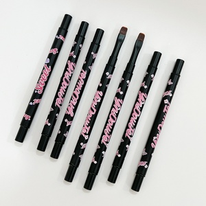 New Hot Sale Double Head Nail Art <b>Brush</b> Nail Art Nail <b>Brush</b> High Quality Metal Pen Holder <b>Round</b> Head Pull Wire Pen - Product Image 5
