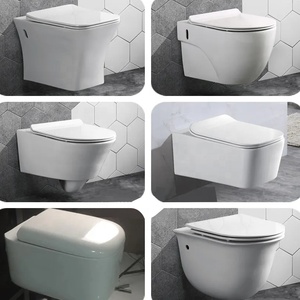 Inodoros al por Mayor, Artículos Sanitarios, Inodoro de Cerámica Suspendido en la Pared, de Una Pieza, para Baño - Product Image 4