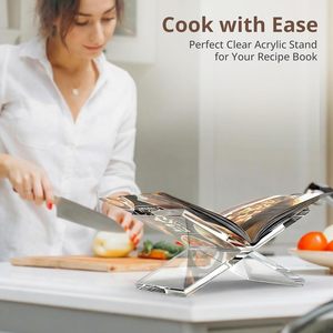 Soporte de Acrílico Transparente de Alta Calidad para Libros Abiertos, Exhibidor de Revistas para Lectura - Product Image 5