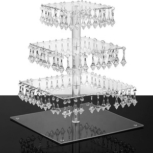 Crystal <strong>Cake</strong> Stand 3 <strong>Tier</strong> - Product Image 3