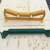 Pièces de rouleaux porte-chargeurs à gorge en acier de haute qualité, personnalisées, pour convoyeurs à bande, avec support de gorge à 35 degrés