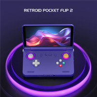 Nouvelles consoles de jeux portables Retroid Pocket Flip 2, WiFi 6, SD865, écran tactile OLED de 5,5 pouces, consoles de jeux rétro portables