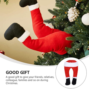 755 Patas de Santa Claus Animadas para Decoración Interior, Adornos Navideños para Árbol de Navidad - Product Image 6