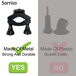 SORRISO Adaptateur pour vélos et motos, support de guidon en aluminium, accessoires de fixation pour téléphone et caméra d'<span class=keywords><strong>action</strong></span> - Product Image 3