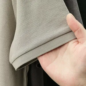 Chemise en tricot 100% coton anti-boulochage pour homme, décontractée et respirante, polos en piqué 100% coton pour homme - Product Image 5