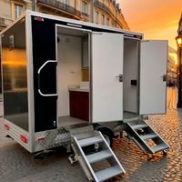 Toilettes mobiles de luxe, préfabriquées, personnalisées, pour l'extérieur, avec numéro de série DOT 2025, très vendues, toilettes portables individuelles