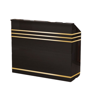 Zxm Custom Logo <b>Small</b> Wood Front Reception <b>Desks</b> Modern MDF Checkout Counter for Retail Convenience - Product Image 3