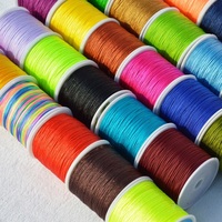 Vente d'usine Taïwan – Fil de nylon pour bijoux, cordon de jade 0,8 mm, 45 mètres, pour la fabrication de bijoux DIY et bracelets tressés