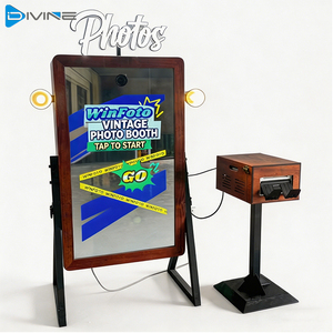 Cabina <span class=keywords><strong>de</strong></span> Fotos con Espejo Mágico Independiente, Estilo Retro <span class=keywords><strong>de</strong></span> Madera, con Código QR <span class=keywords><strong>para</strong></span> Compartir Fotos en Bodas y <span class=keywords><strong>Eventos</strong></span> Corporativos - Product Image 2