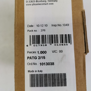 Contactdraadmarkering Carrier Patg 2/15 1013038 +/-1000 stuks. Nieuwe originele industriële automatisering Pac Dedicated <span class=keywords><strong>Pl</strong></span> op voorraad - Product Image 1