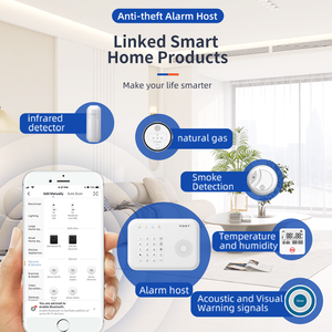 PGST Tuya Alexa GSM + WiFi/2G/4G kontrol aplikasi seluler nirkabel sistem keamanan rumah pintar - Product Image 5