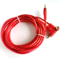 Séparateur de câble audio RCA 3.5mm mâle à 2 mâles Paire torsadée de 15 pieds avec gaine en PVC et connecteur RCA stéréo blindé pour tresse