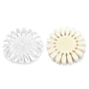 18 couleurs de présentoir à ongles en forme de tournesol, en ABS, avec échantillons de vernis gel pré-conçus, tableau de pratique pour faux ongles, pour salon de manucure - Product Image 2