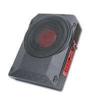 OEM 8 İnç 10 İnç Koltuk Altı Aktif Araba Subwoofer'ı İnce Tasarım 12V RMS Yüksek Verimli Bas Kutusu Oto Ses Hoparlörü