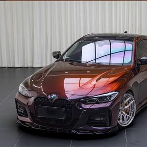 Haute Extensible Automobile Changement De Couleur Film PET Doublure Caméléon Coulant Noir Charme Rouge Voiture Vinyle Wraps - Product Image 4