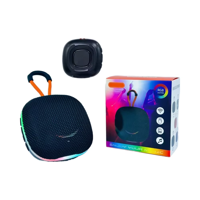 Cheap Price Mini Wireless Portable Speakers LED Colorful Light with Lanyard