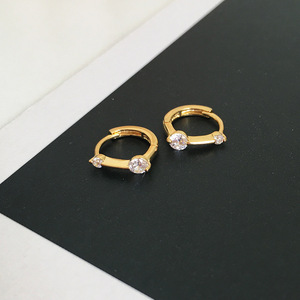 925 orecchini a cerchio in argento Sterling per donne elegante Design semplice sonno o notti insonni - Product Image 6