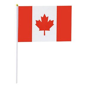 Wholesale Polyester National Canada Waving Flag Canadian <b>Small</b> Stick Mini Hand Held Flag - Product Image 2