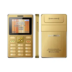 Siêu mỏng Satrend A10 vỏ kim loại Dual Sim Kích thước thẻ nhỏ BT điện thoại di động