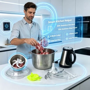 <span class=keywords><strong>Hachoir</strong></span> à <span class=keywords><strong>viande</strong></span> électrique en acier inoxydable 5L à vitesse rapide, mixeur alimentaire portable pour restaurant et cuisine quotidienne à domicile - Product Image 6