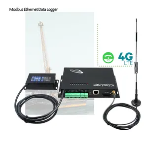उच्च गुणवत्ता निविड़ अंधकार 4G ईथरनेट datalogger Modbus डेटा कलेक्टर अधिग्रहण तापमान आर्द्रता नियंत्रक