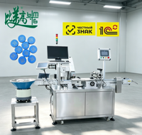 Machine d'inspection par marquage laser pour bouchons de bouteilles en plastique et en métal avec alimentation automatique, vérification du code QR et rejet des défauts