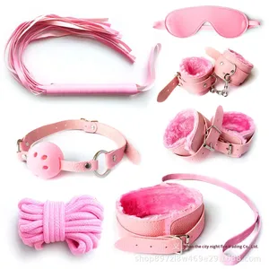 بالجملة مثير SM عبودية والعتاد سبع قطع أفخم الجلود اللعب البديلة ضبط النفس الجنس اللعب مجموعة Sm المنتجات - Product Image 4