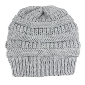 Bonnet d'hiver unisexe personnalisé en tricot chaud avec nœuds, broderie 3D, doublure en satin polyester/coton, tricot torsadé épais - Product Image 3