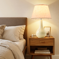 Petites lampes de table de 19 pouces, lampes de chevet pour chambre à coucher, chambre d'enfant, lampes de bureau mignonnes avec base texturée cloutée pour la lecture