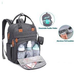 Bolso personalizado para mujer, <span class=keywords><strong>Panalera</strong></span> multifuncional, cambiador <span class=keywords><strong>de</strong></span> pañales <span class=keywords><strong>de</strong></span> bebé, alfombra para exteriores, bolso <span class=keywords><strong>de</strong></span> viaje <span class=keywords><strong>de</strong></span> alta capacidad, bolsa <span class=keywords><strong>de</strong></span> pañales para mamás - Product Image 3