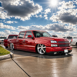 ล้อฟอร์จ 2 ชิ้น ขนาด 22 24 นิ้ว 5x5 6x5.5 หน้าขัดเงา ขอบขัดเงา สำหรับ Chevy C10 Silverado ล้อฟอร์จแบบ True Directional - Product Image 4