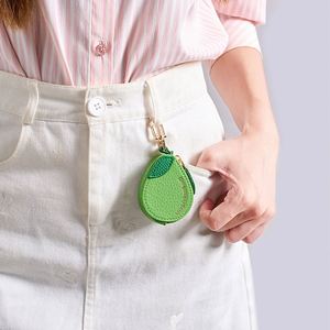 Porte-clés en cuir PU Série Fruits, Étui pour écouteurs, Porte-monnaie compact mignon, Breloque de sac décorative pour promotion - Product Image 4
