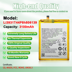 Batería de Polímero de Litio de Alta Capacidad 3100mAh 3.85V para Teléfonos <span class=keywords><strong>ZTE</strong></span> A5 2020, Venta al Por Mayor de Fábrica, Batería de Litio Estándar, 18 Meses de Garantía - Product Image 2