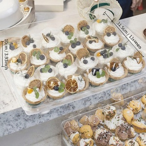 Sunshine Factory 4 6 12 Holes Birthday Wedding <b>Cake</b> Bakery Shop Custom Mini <b>Clear</b> <b>Cake</b> Tray Cupcake Plastic Packaging <b>Boxes</b> - Product Image 2