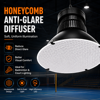 Projecteur LED UFO en gros avec dissipateur thermique en aluminium et diffuseur anti-éblouissement pour entrepôt, salle de sport, gymnase