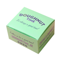 Boîte d'emballage en papier pour gâteaux jetables avec logo personnalisé, boîte en papier pour macarons, boîte en papier pour sandwichs, boîte en carton pour collations, boîte en carton pour biscuits