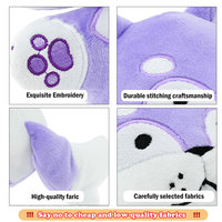 Peluche de chien de dessin animé personnalisée en usine, motif, couleur et logo personnalisés, peluches Husky rembourrées pour cadeau promotionnel