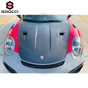 Nuovo aggiornamento stile RS cofano anteriore in fibra di carbonio a secco per 991.1 <span class=keywords><strong>911</strong></span> <span class=keywords><strong>Porsche</strong></span> 991.2 cofani di ventilazione auto kit carrozzeria - Product Image 6