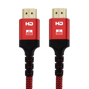 4K HDMI-Kabel 3 Fuß 18 Gbit/s Hochgeschwindigkeits-HDMI 2.0-geflochtenes HDMI-Kabel 4K 60Hz HDR HDCP2.2 1080p 2160P 3D Audio Return(ARC)