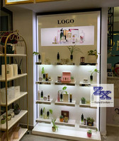 Étagère de présentation de produits capillaires de style moderne et luxueux, présentoir de produits capillaires, étagère de présentation de salon de coiffure