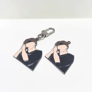 Good price metal keychains wholesale custom your logo hard soft enamel keychain foe bag