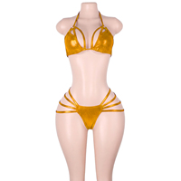 Tenues de danse exotiques de boutique, ensembles de combinaisons scintillantes en deux pièces, string, costumes de danseuse de strip-tease, vêtements de performance pour club