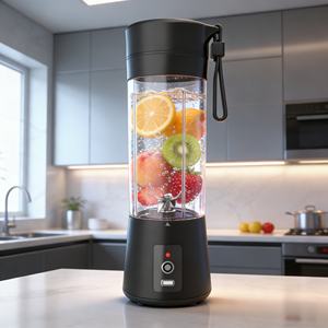 Procesador de Alimentos para Bebés 5 en 1, Resistente, Libre de BPA, 400 ml, Exprimidor, Licuadora, Picadora, Alimentación por USB/Batería, 1 Velocidad, Modo Turbo, Bajo Ruido, para Automóvil - Product Image 1