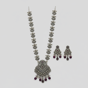 Ensemble de collier long en pierre de Pota plaquée oxydée 10581241DPU Collection de bijoux fins - Product Image 2